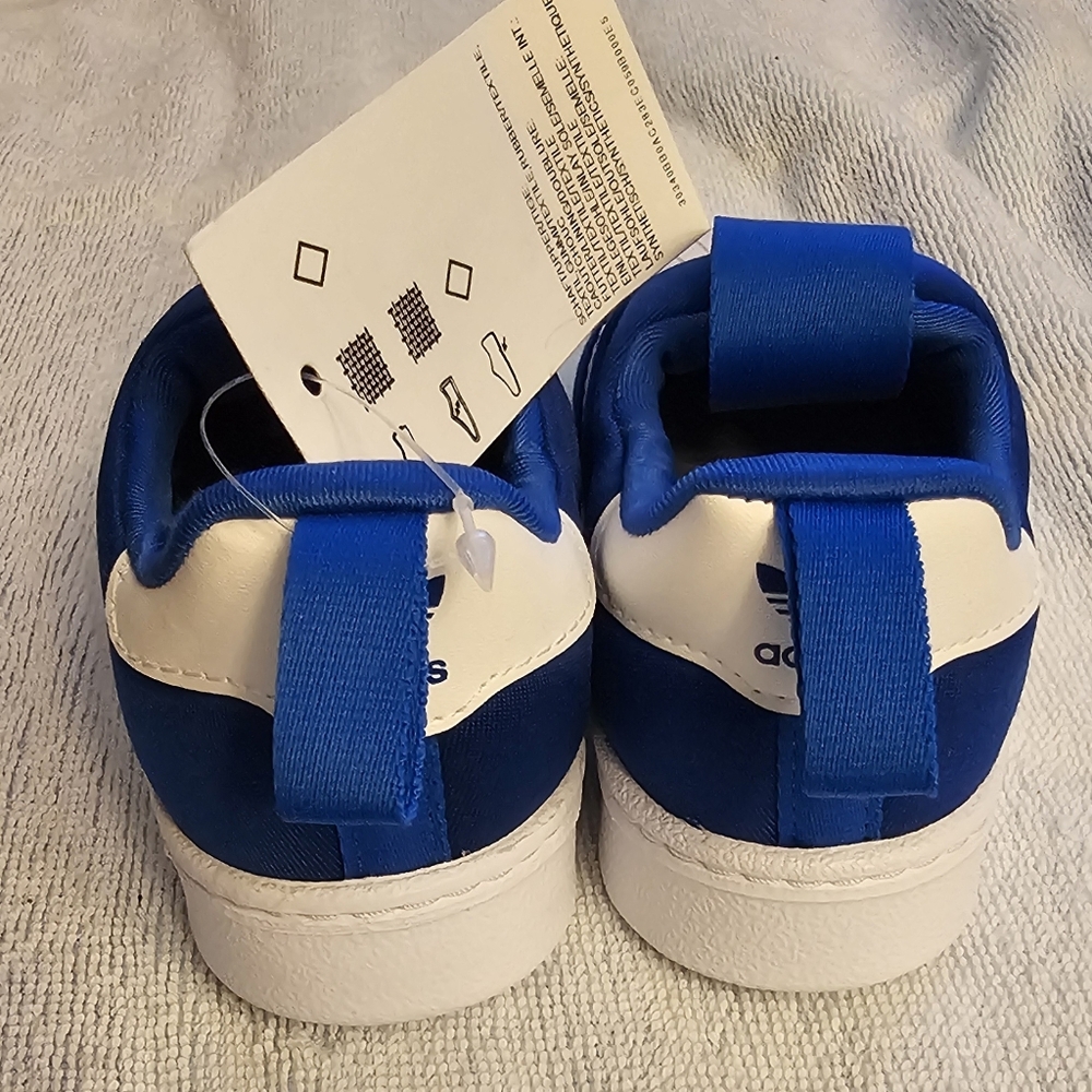 Adidas Superstar 360 Sneakers Team Royal Blue White Unisex Toddler Kid's Size 6 - Picture 5 of 12